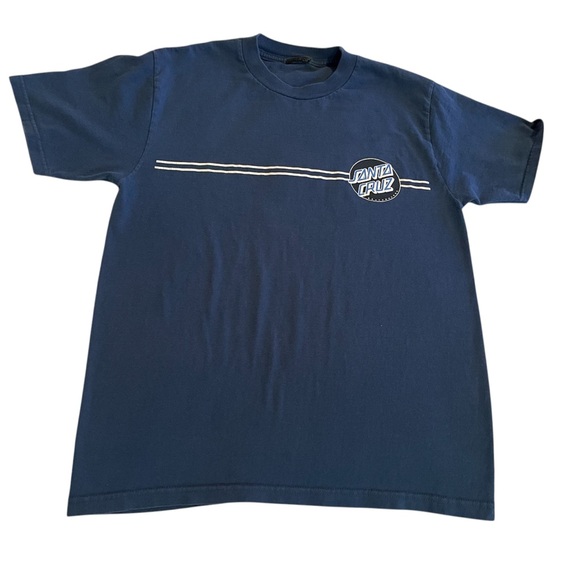 Santa Cruz Shirt Men Small Blue Streetwear Workout Gym Skateboards Casual Tee - Picture 2 of 7